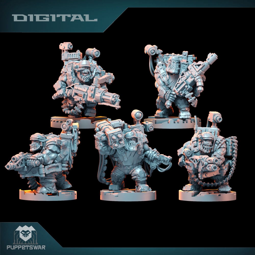 3D Printing App - Orc Ultimate Badasses Squad, Figura de