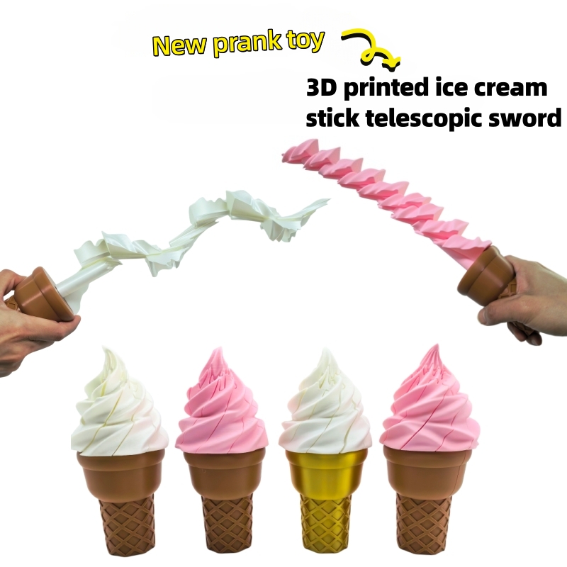 3D Printing Food - Espada Extensible de Helado Impresa en