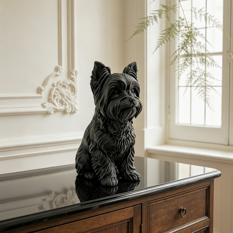 3D Printing Yorkshire - Estatua de Yorkshire Terrier impresa en