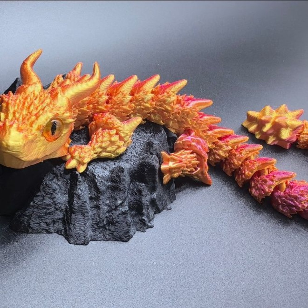 3D Printing Joint - Dragón Impreso en 3D con Ojos