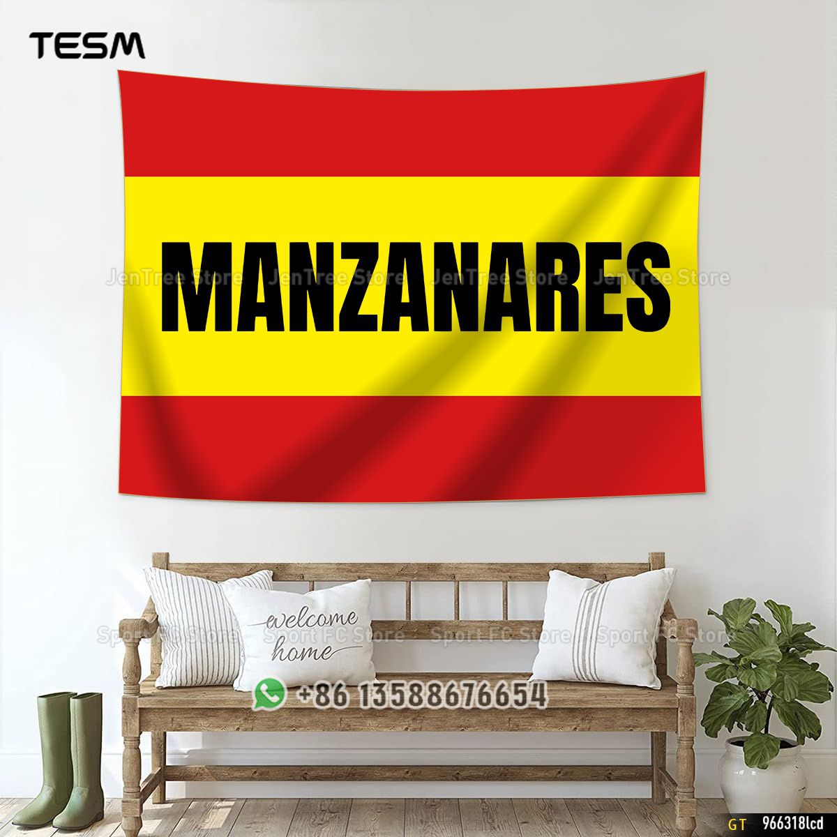 Tapiz con Diseño de Bandera de - 3D Printing Room reseña y precio
