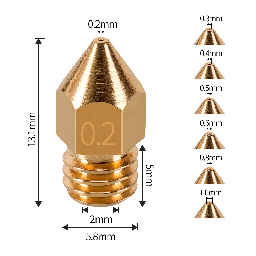 Boquilla MK7 MK8 de 0,4mm, 0,3 - 3D Printing Cnc reseña y precio