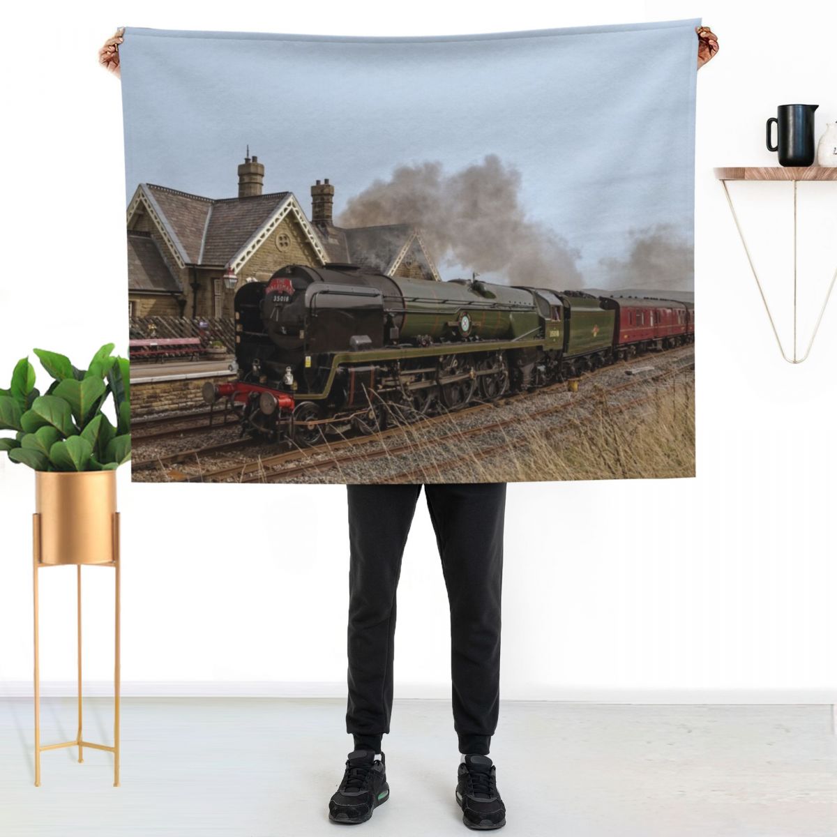 Manta con diseño de tren de va - 3D Printing Yorkshire reseña y precio
