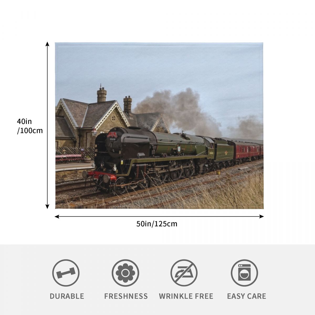 Manta con diseño de tren de va - 3D Printing Yorkshire reseña y precio