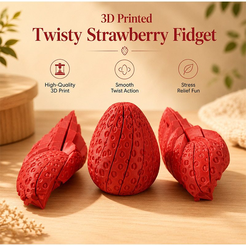 Huevo de Fresa Retorcido Impre - 3D Printing Food reseña y precio
