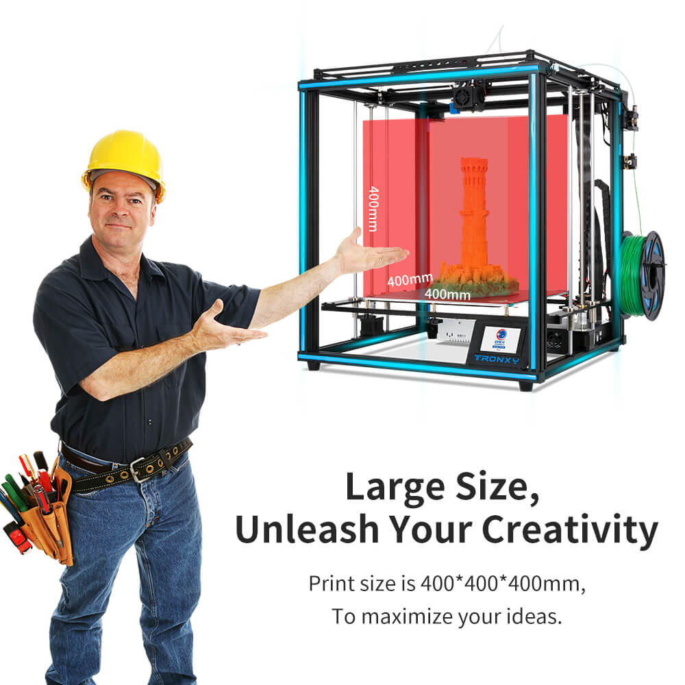 Tronxy-impresora 3D X5SA, tama - 3D Printing Software reseña y precio