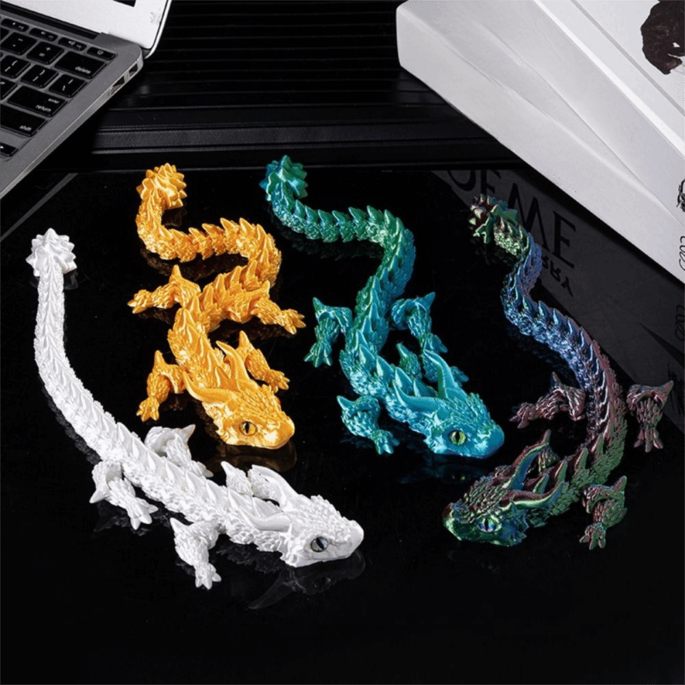Dragón Impreso en 3D con Ojos  - 3D Printing Joint reseña y precio