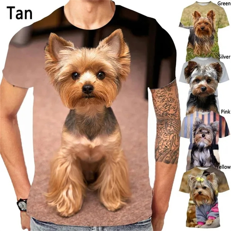 Camiseta con estampado de perr - 3D Printing Yorkshire reseña y precio