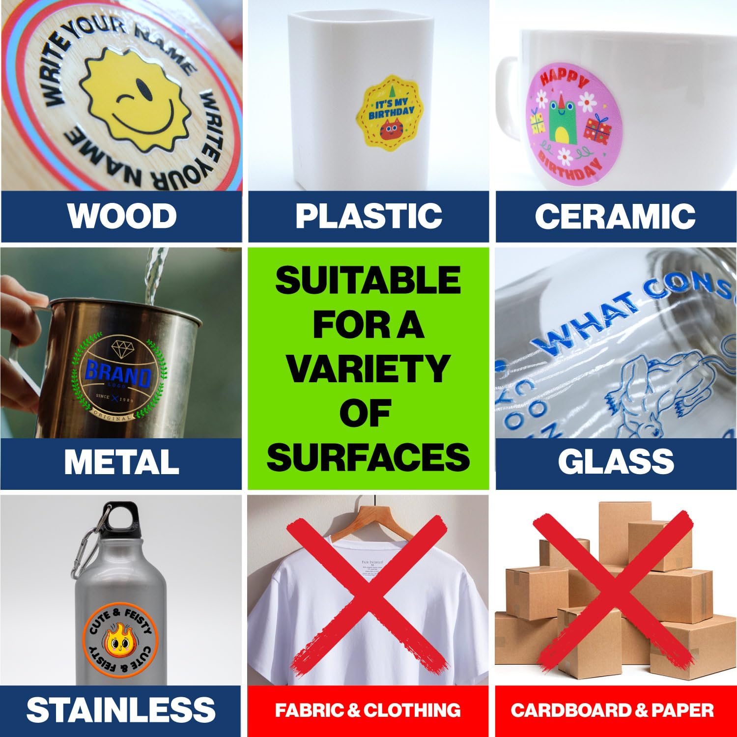 30 pegatinas de transferencia  - 3D Printing Logo reseña y precio